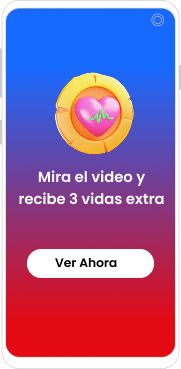 Anuncio móvil con diseño de videojuego que ofrece 3 vidas extra a cambio de ver un video.
