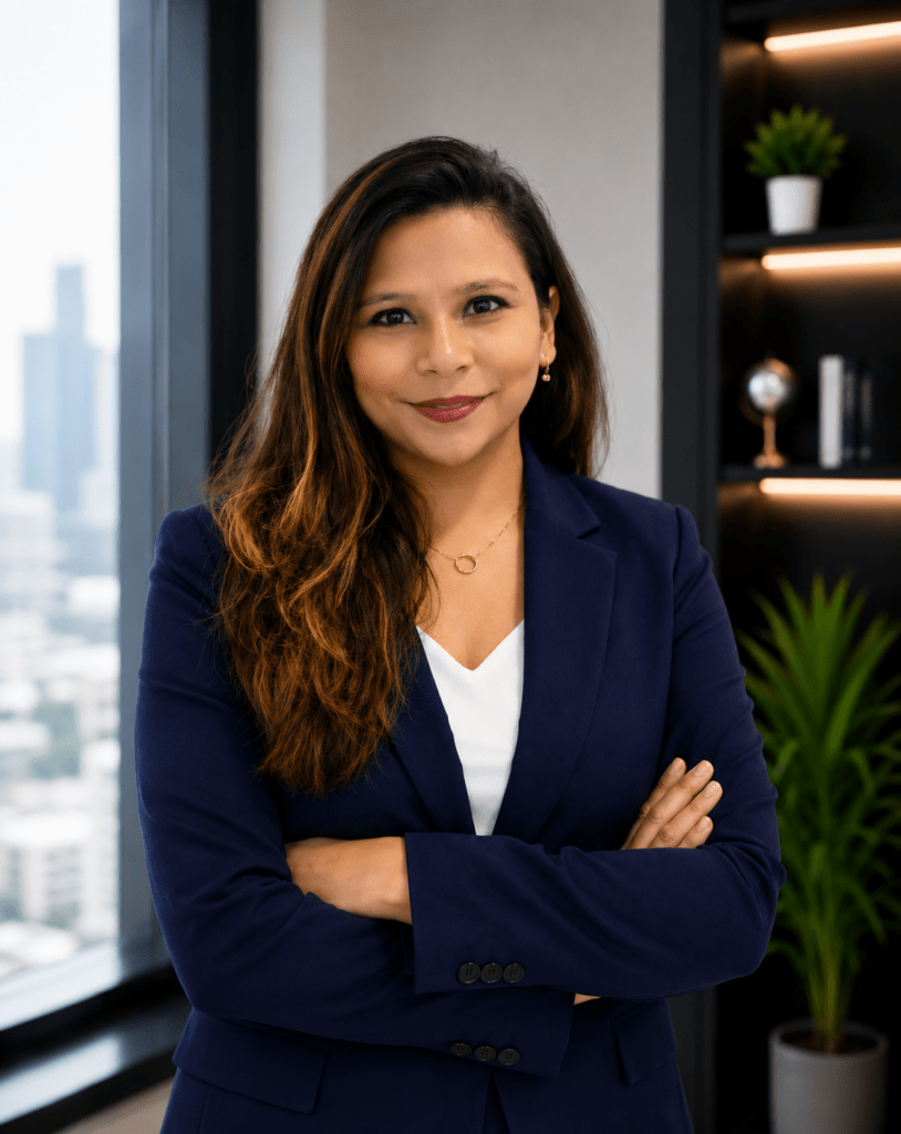 Professional portrait of Mitali Jadia, Marketing Manager at MEmob, leading marketing campaigns, brand strategy, and digital marketing initiatives.